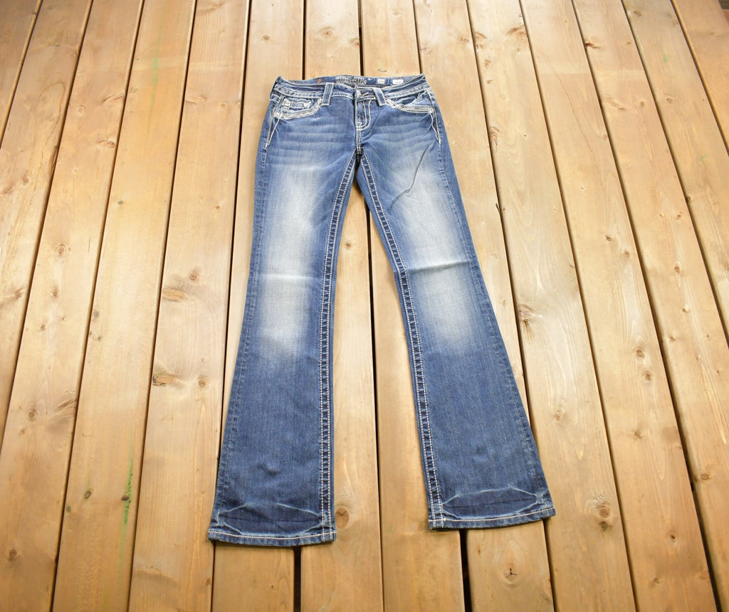Vintage Y2K Miss Me Bedazzled Low Rise Jeans Size 26x32