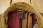 Vintage 1990s J. Crew Plaid Lined Chore Coat Men's Large