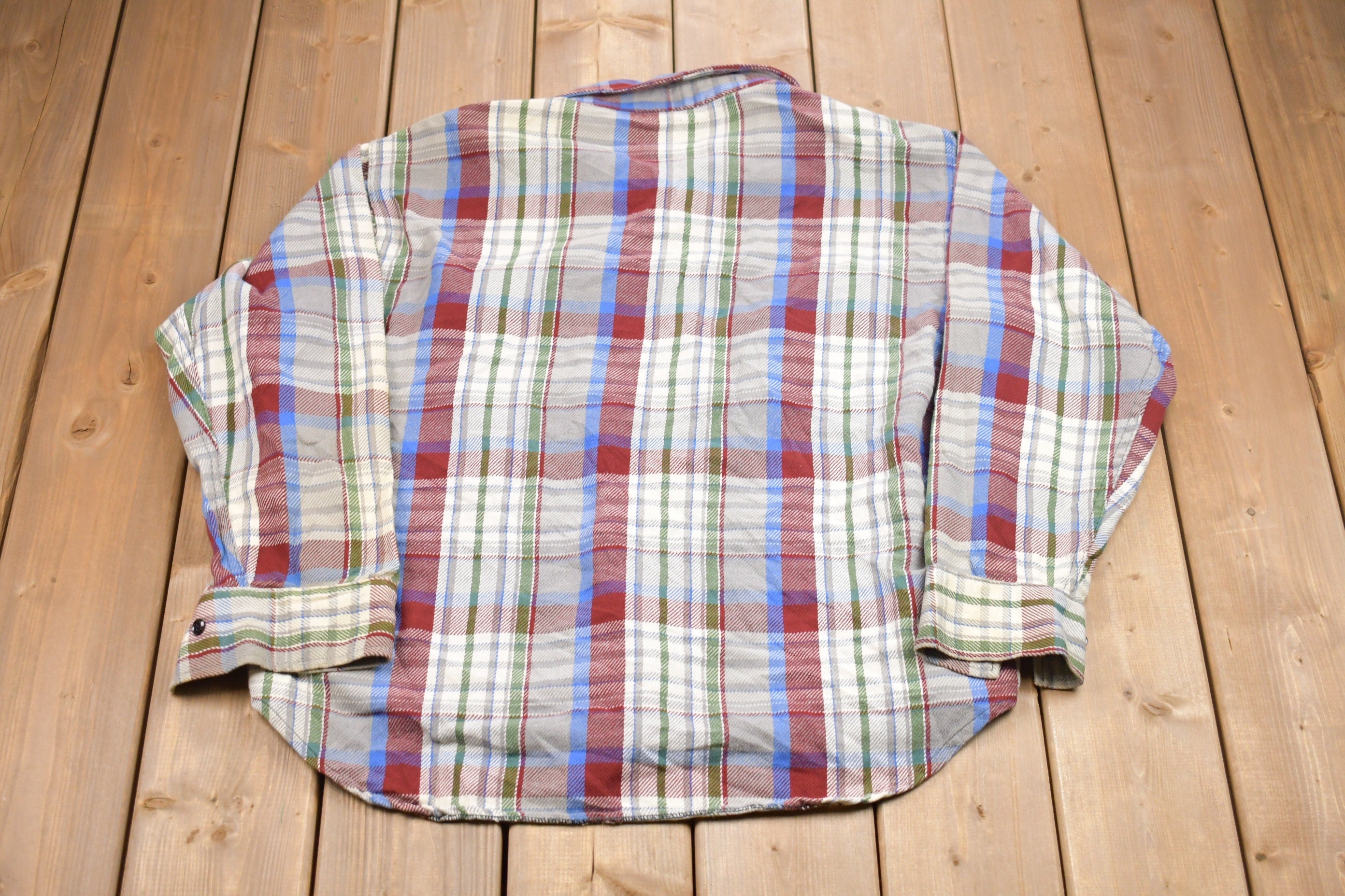 Vintage 1990s Plaid Button Up Shirt