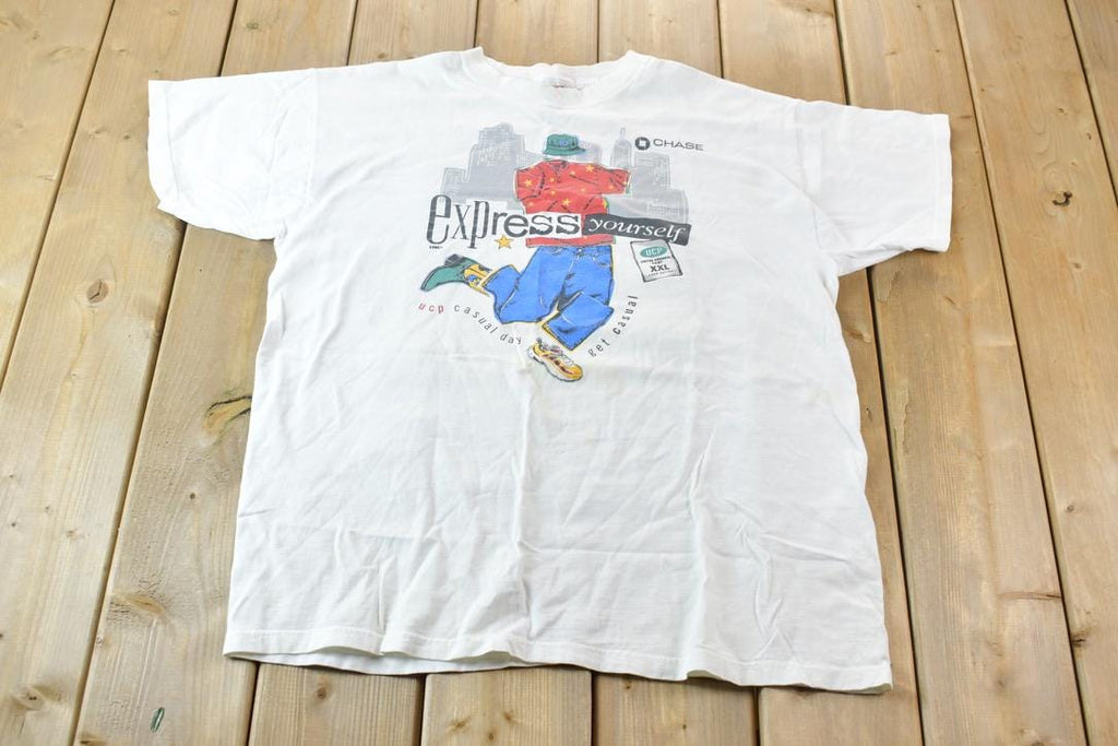 Vintage 1990s Single Stitch Streetwear Graphic T-Shirt