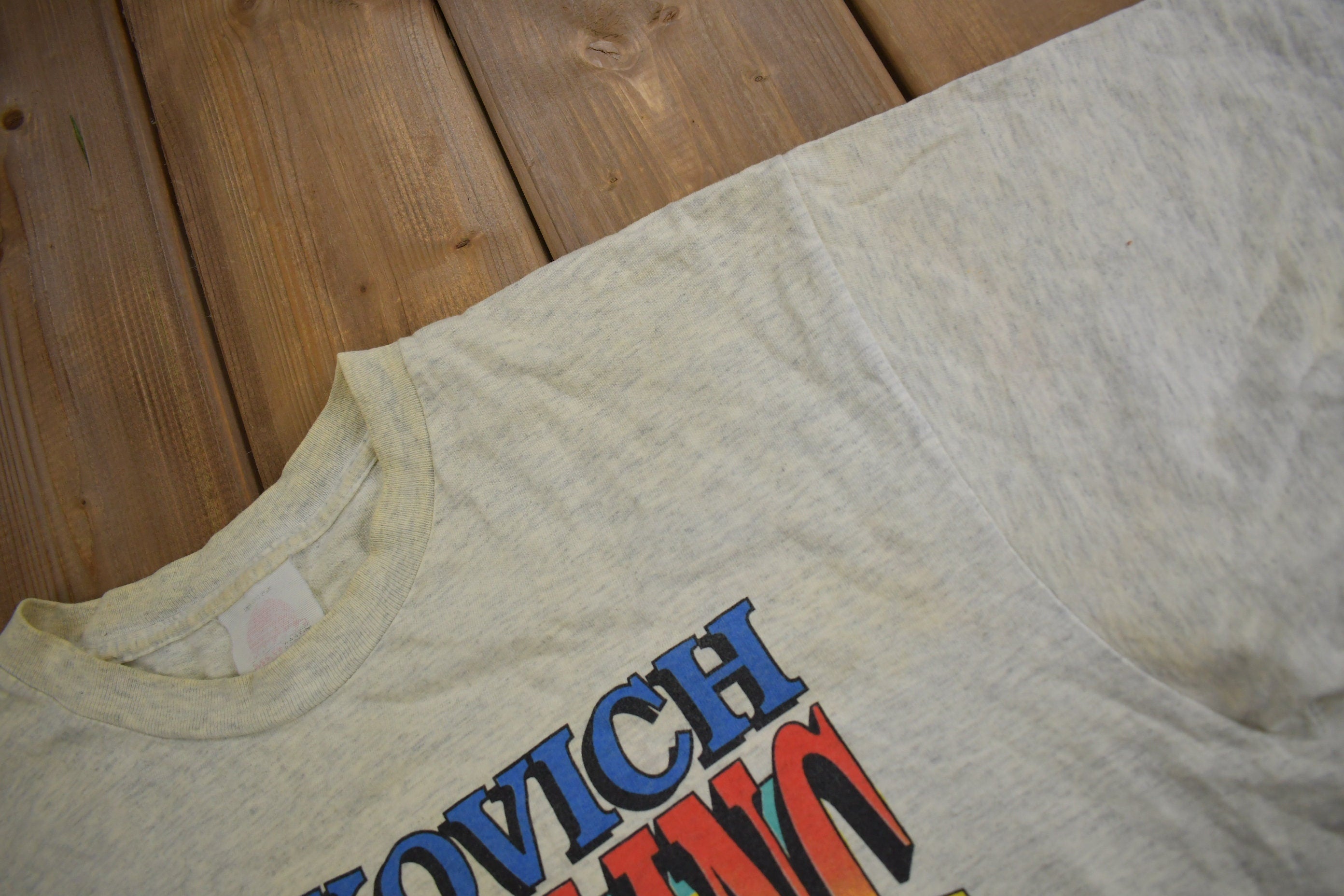 Vintage 1990s Milkovich Wrestling Conference Champions Graphic T Shirt