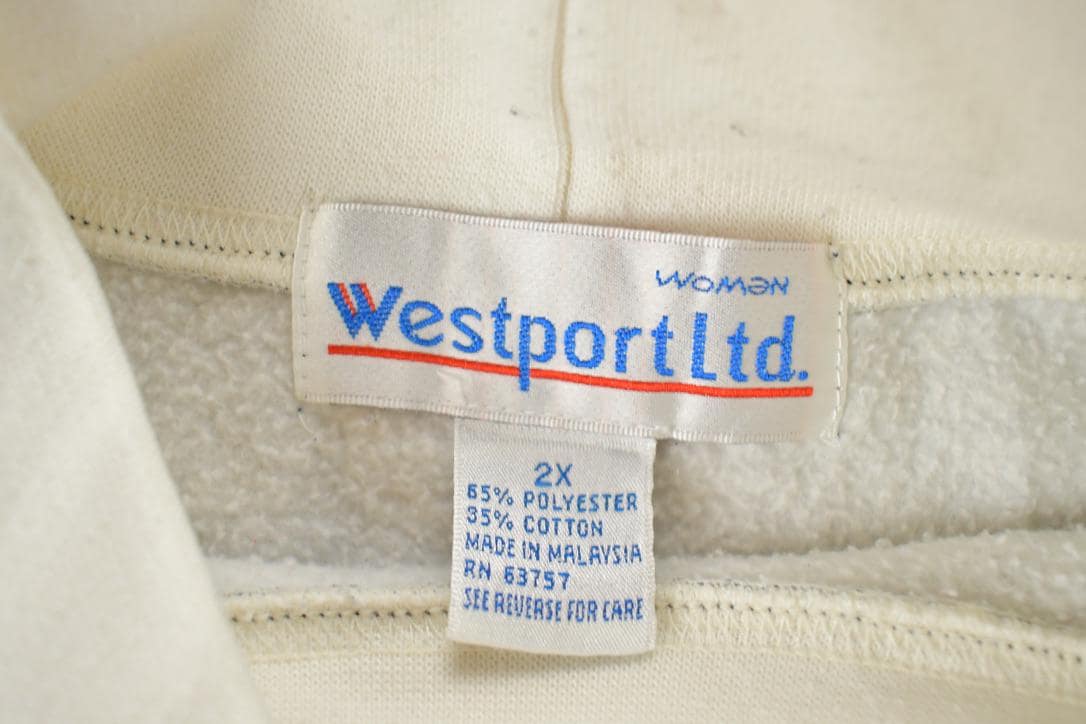 Vintage 1990s Westport LTD Snowy Town All Over Print Crewneck