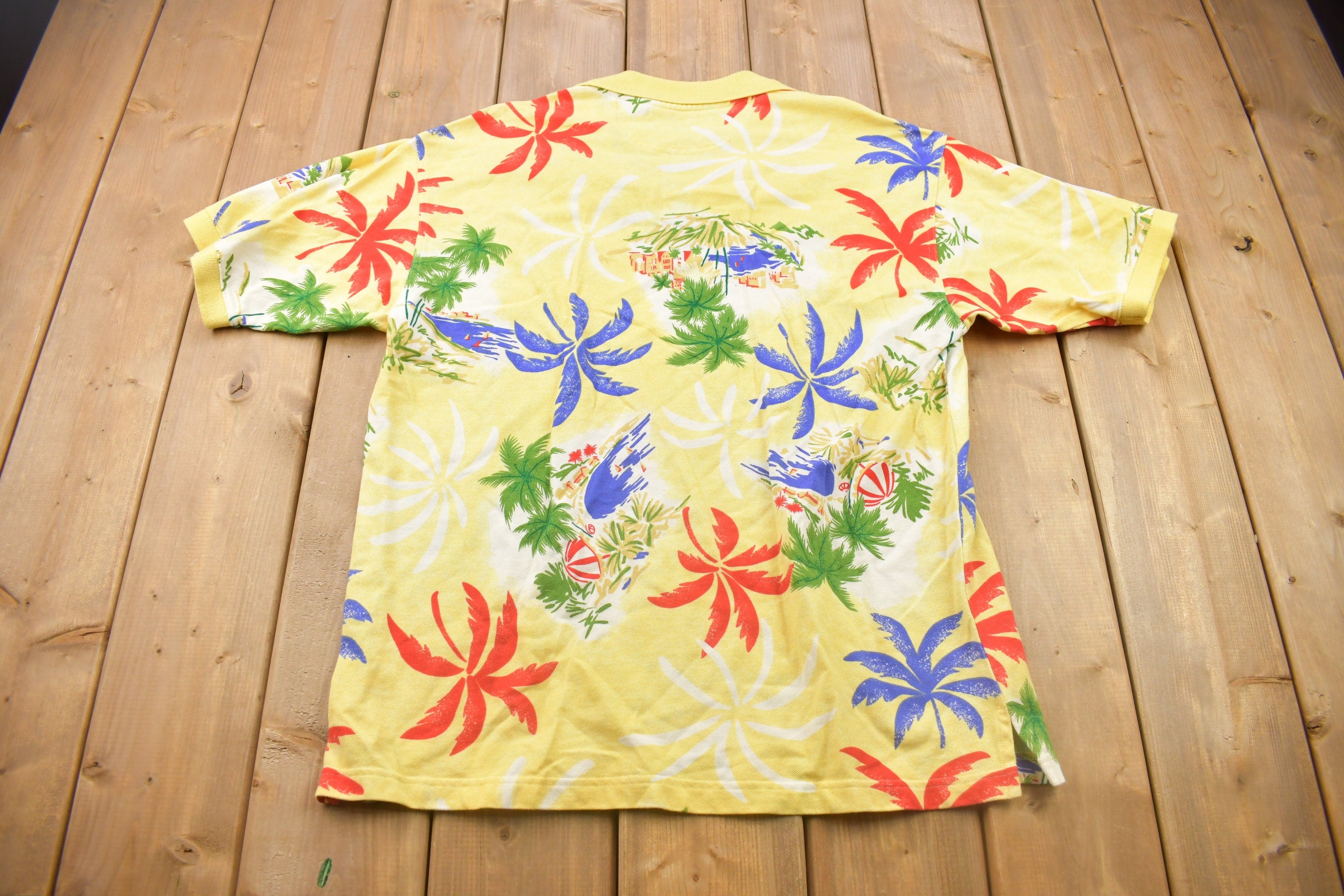 Vintage 1990s Gant Floral Collared Button Up Shirt