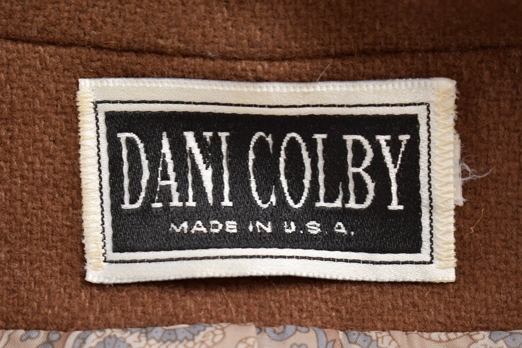 Vintage 1970s Dani Colby Full Length Wool Coat