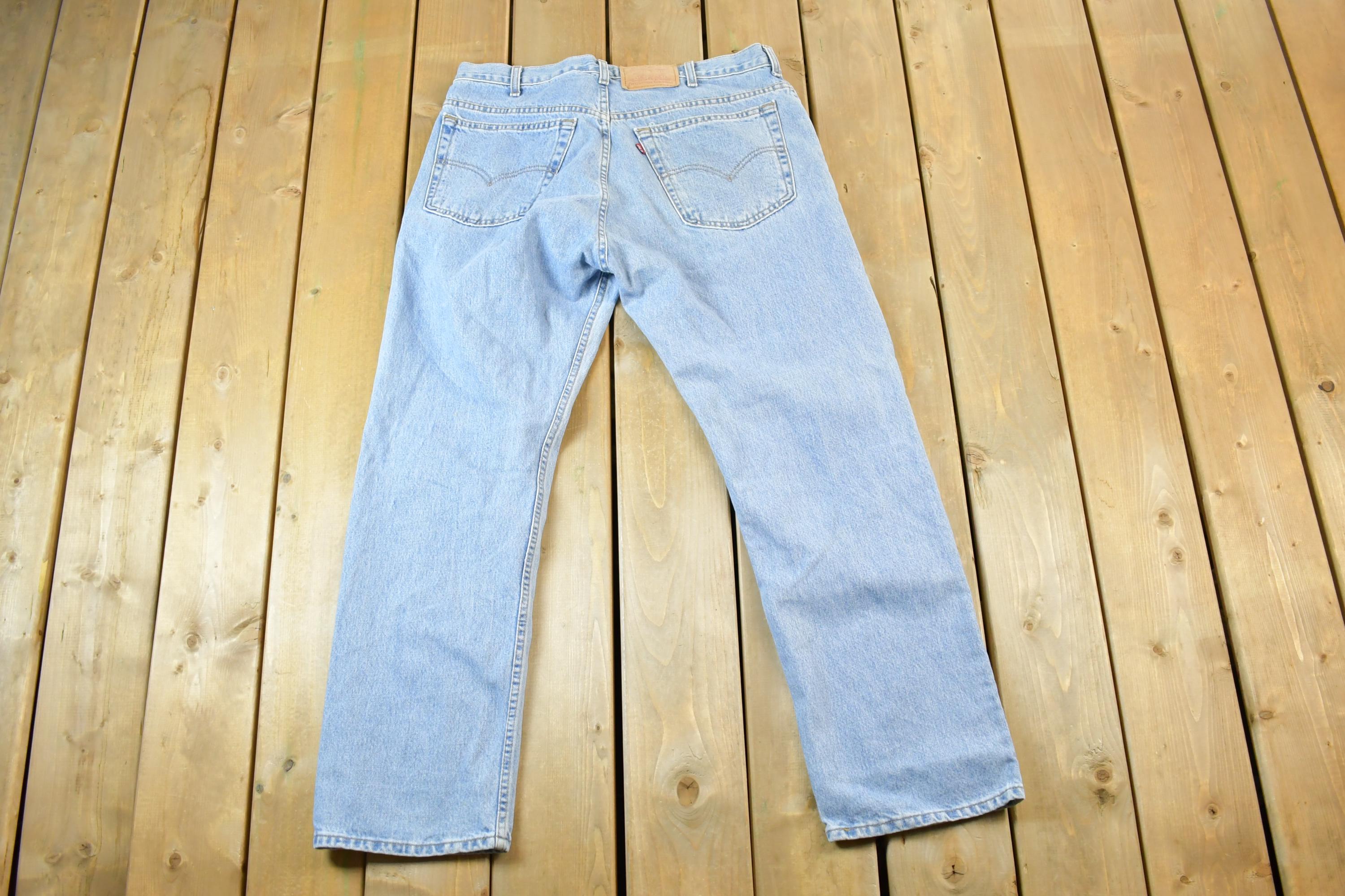 Vintage 1990s Levi Strauss Red Tab Denim Jeans Size 40 x 30 Made In USA