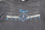 Vintage 1990s Davis Marathon Running Graphic Souvenir T-Shirt Men's L