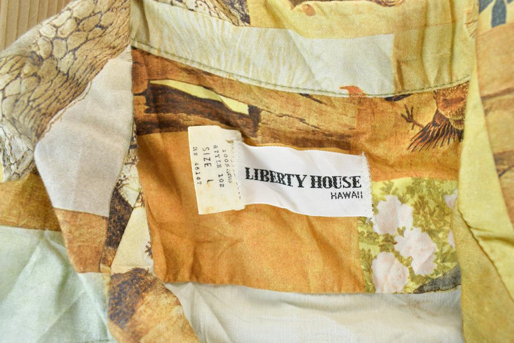 Vintage 1990s Hawaiian Farm Shirt