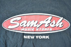 Vintage 1990s Sam Ash Music Stores New York Souvenir T-Shirt Mens L