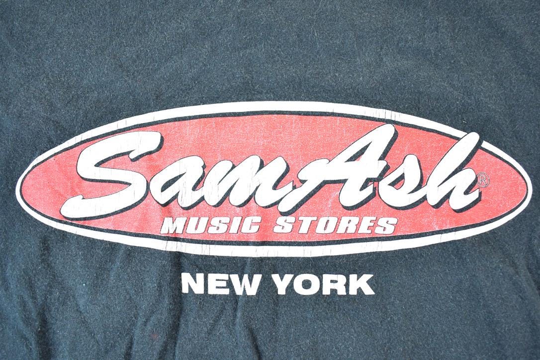 Vintage 1990s Sam Ash Music Stores New York Souvenir T-Shirt Mens L