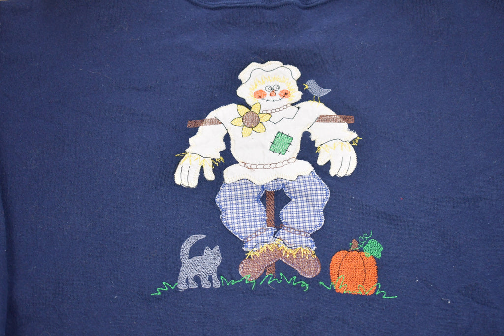 Vintage 1990s Happy Scarecrow Crewneck Sweatshirt