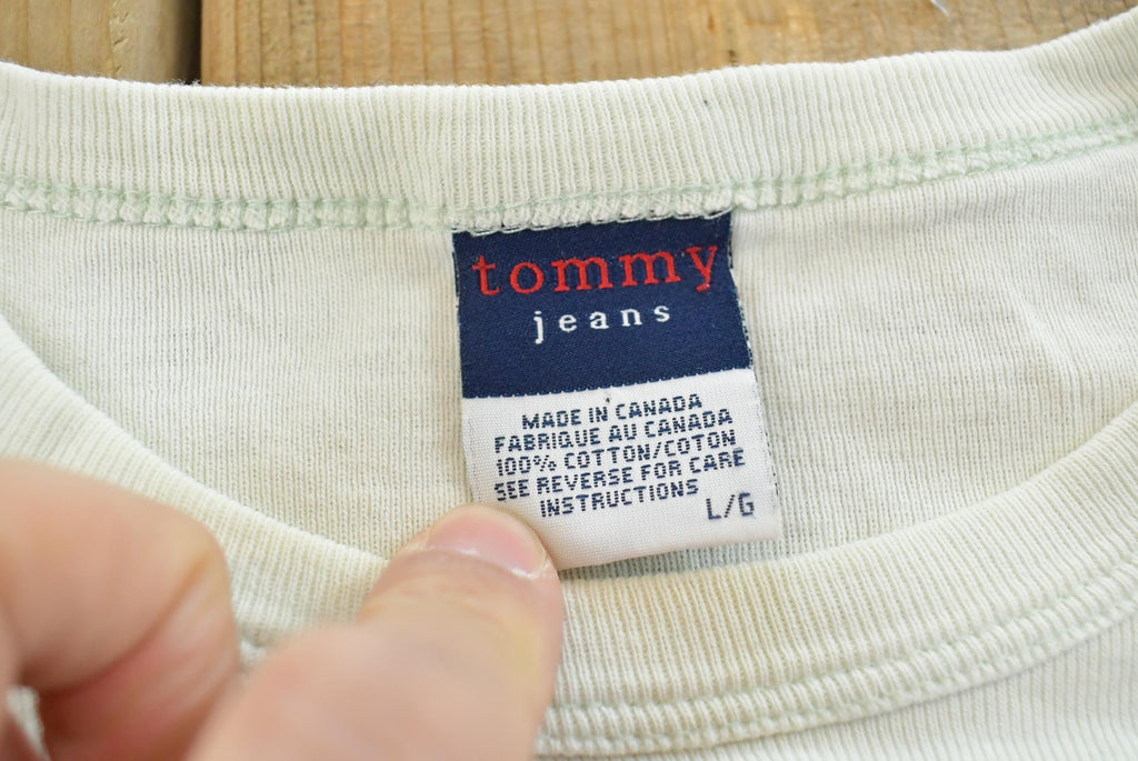 Vintage Y2K Tommy Hilfiger Tommy Jeans Long Sleeved T-Shirt Womens M / 00s Tee / Made in Canada / Streetwear / 2000s Tommy Hilfiger / NYC