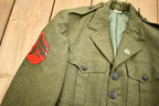 Vintage 1982 Army Military Button Up Blazer Jacket