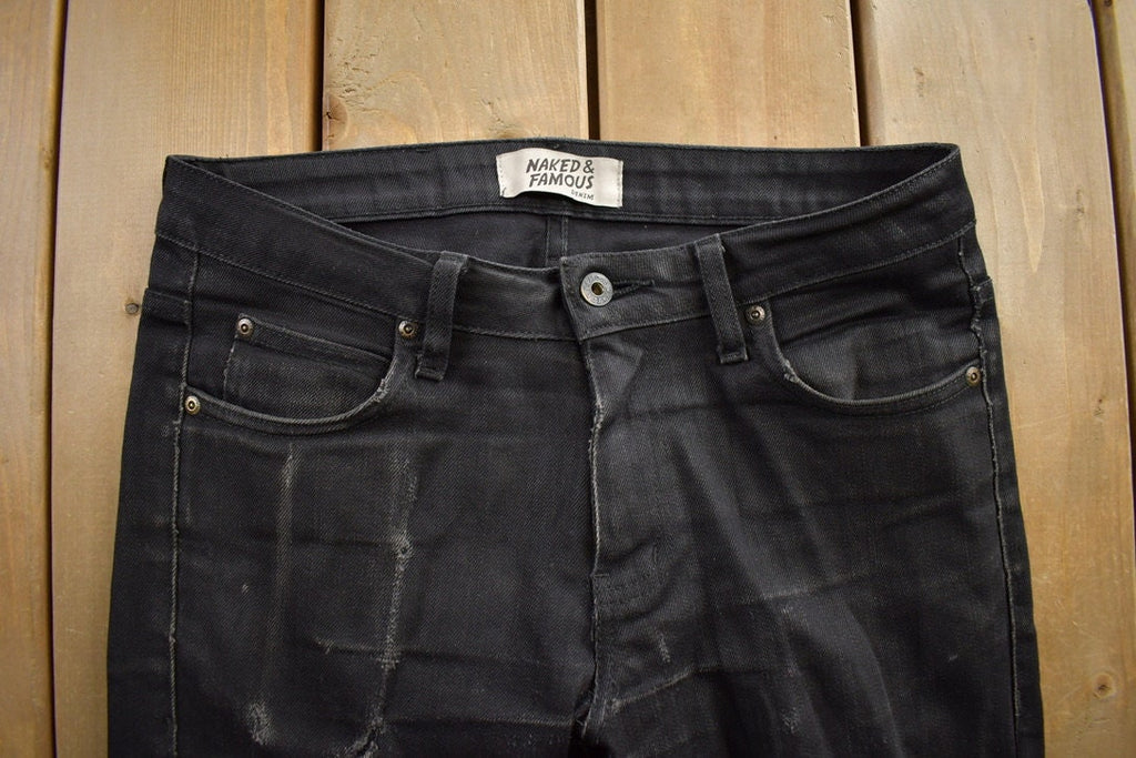 Vintage Y2K Naked & Famous Black Jeans Size 31x31