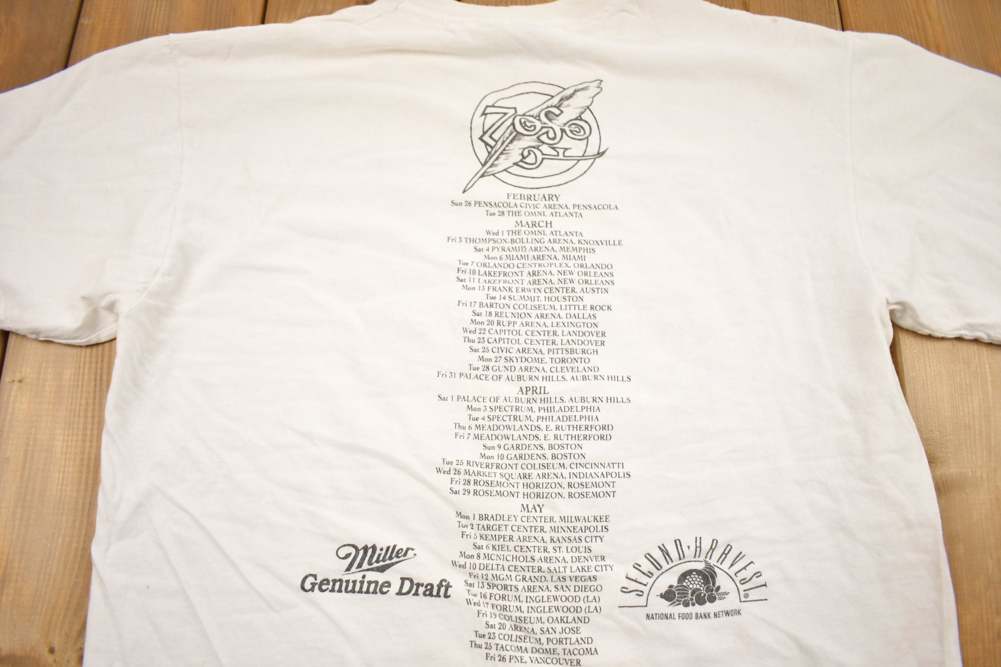 Vintage 1995 Jimmy Page Robert Plant Zoo World Tour Band T-shirt