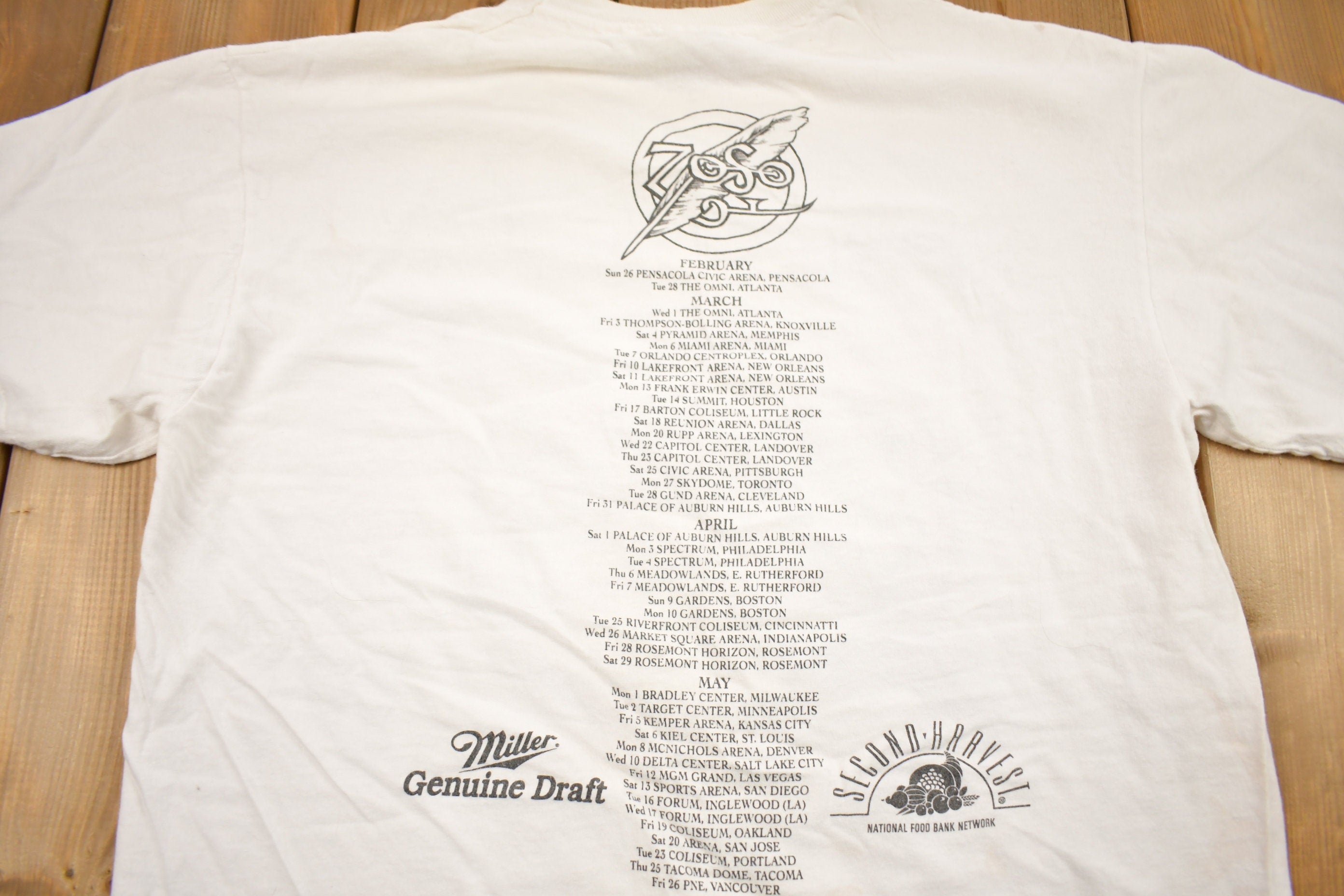 Vintage 1995 Jimmy Page Robert Plant Zoo World Tour Band T-shirt
