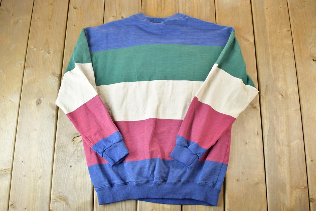 Vintage 1990s Timberidge Victoria Colour Block Crewneck Sweatshirt  90s Crewneck  Souvenir Sweater  Streetwear  Travel And Vacation