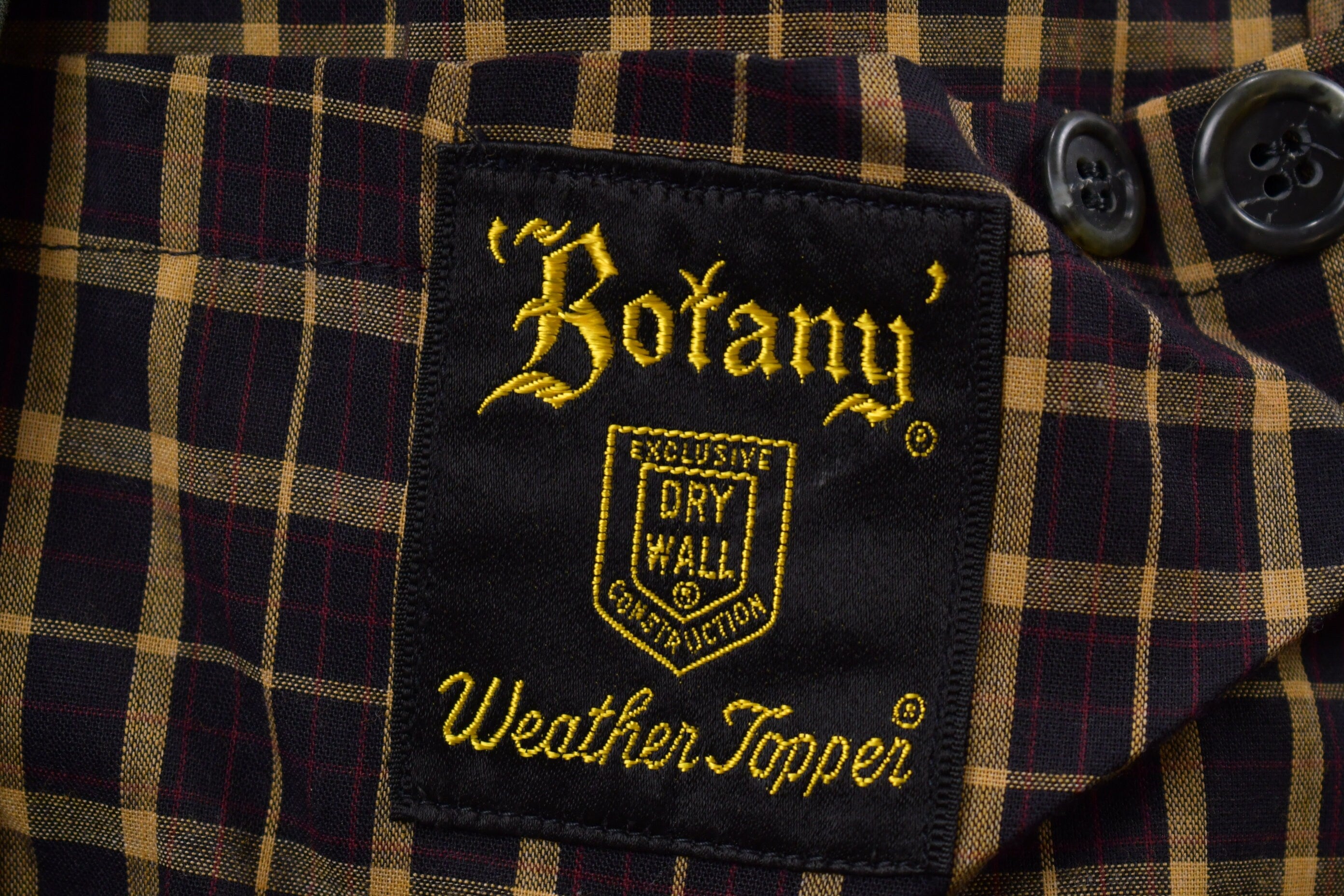 Vintage 1980s Botany Weather Topper Full Length Trench Coat