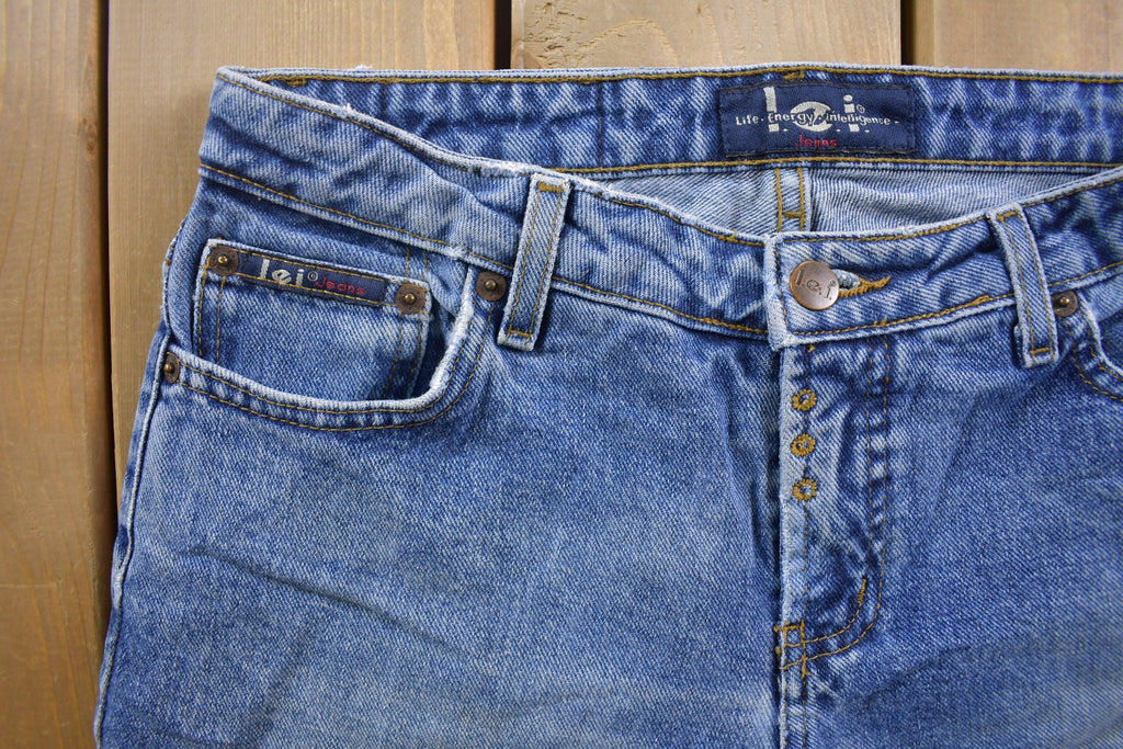 Vintage 1990s L.E.I Blue Denim Flared Jeans 30 x 30