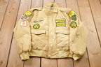 Vintage 1986 Trucker Assc. Trainer Of The Year Patchwork Puffer Jacket