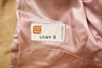 Vintage 1970s Lony G Fur Accent Suede Full Zip Jacket