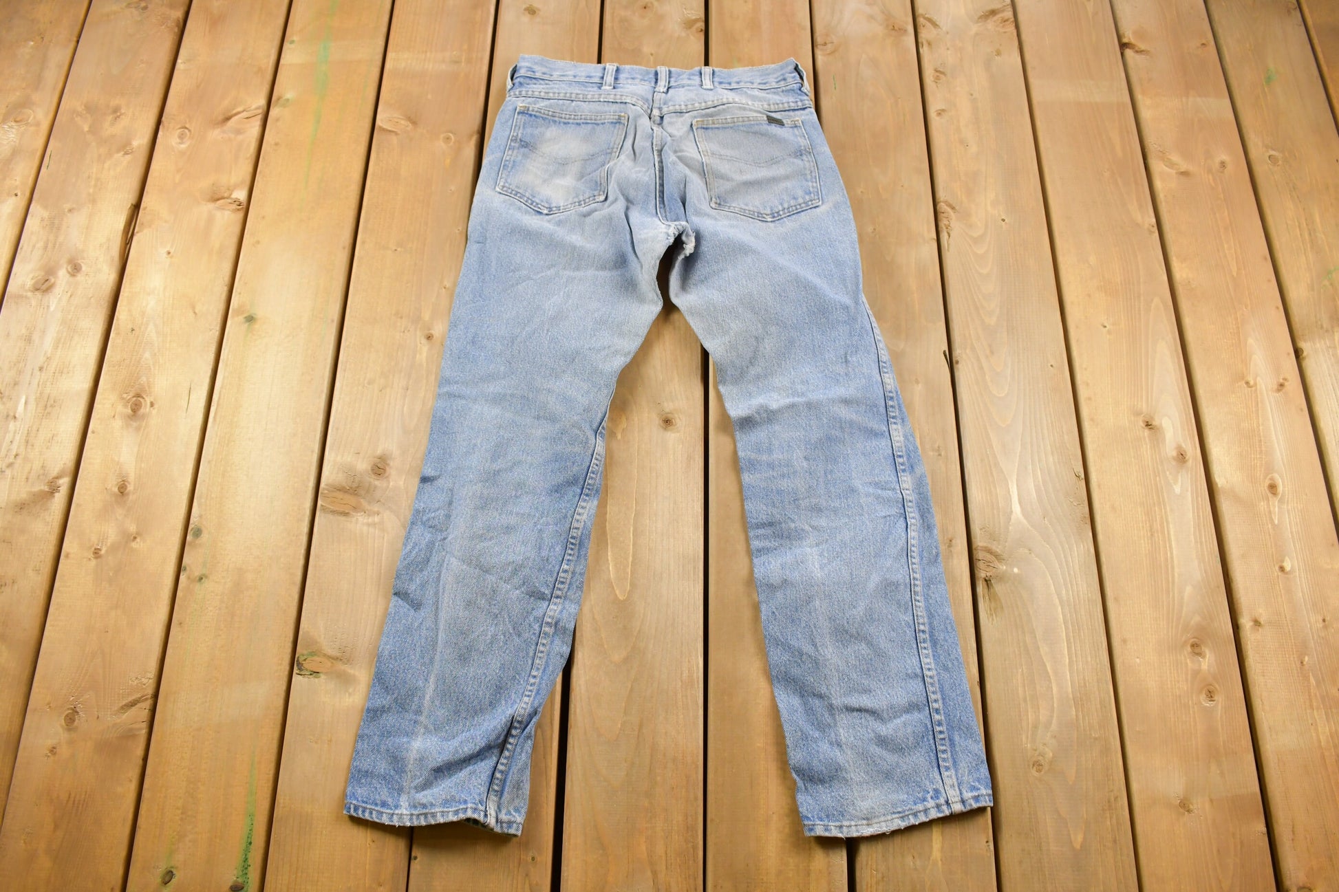 Vintage 1970s Roebucks Distressed Denim Jeans Size 30 x 28