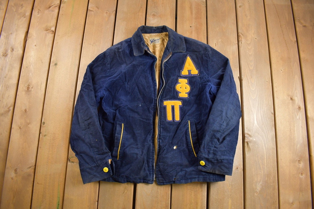 Vintage 1940s Corduroy Varsity Fraternity Jacket