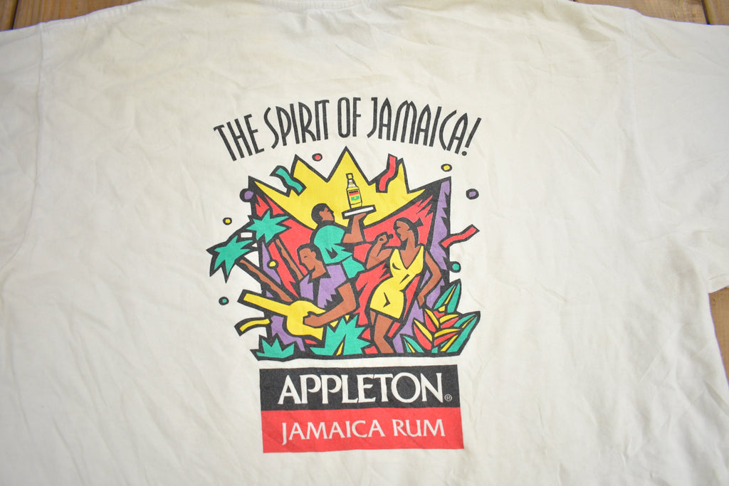 Vintage 1990s Appleton Jamaica Rum Graphic T Shirt
