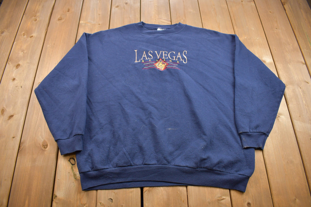 Vintage 1990s Las Vegas, Nevada Spell Out Crewneck Sweatshirt