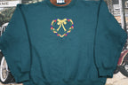 Vintage 1990s Ribbon Embroidered Crewneck