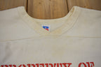 Vintage 1980s Mansfield University Football Jersey Sweater