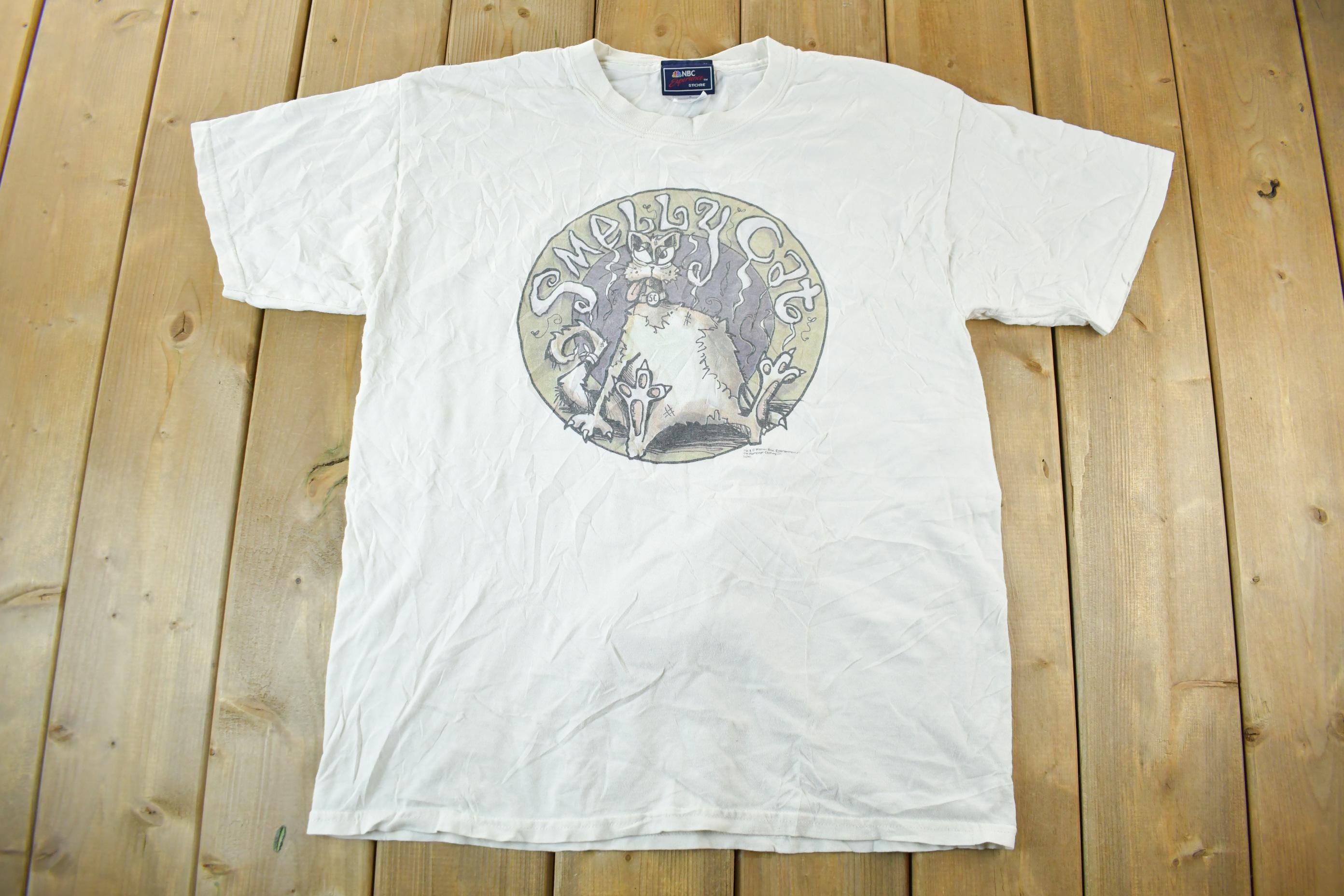 Vintage 1998 Smelly Cat Friends TV Promo Graphic T-Shirt Men's Large