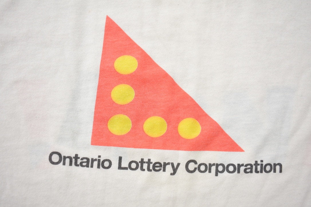Vintage 1980s Ontario Lottery Corporation I Won Graphic T-Shirt