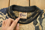 Vintage 1990s Coogi Classic 3D Knit Abstract Crewneck Sweater Men's Large