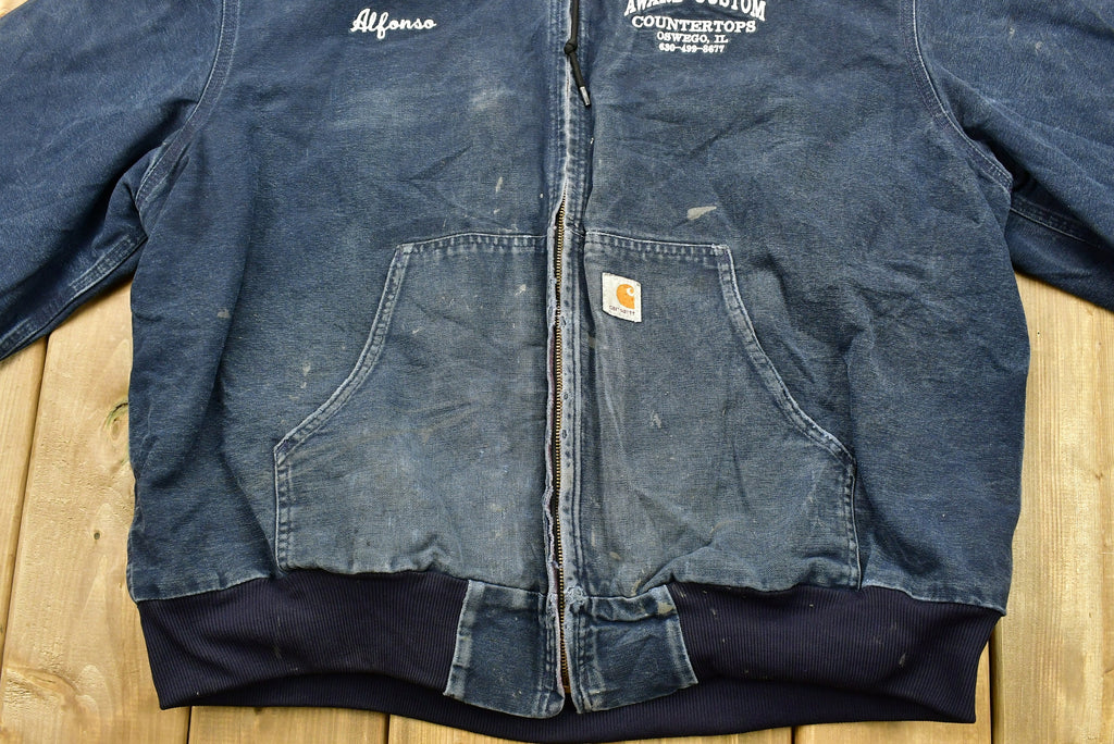 Vintage 90s Carhartt Embroidered Work Jacket /