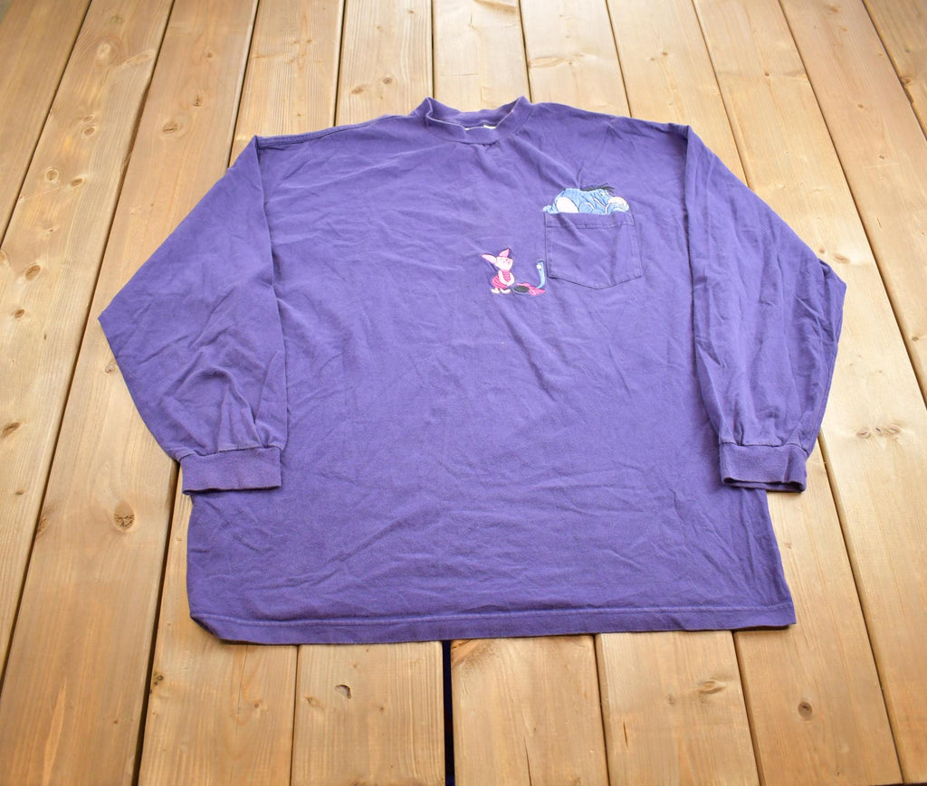 Vintage 1990s Winnie The Pooh Disney Store Piglet Eeyore Embroidered Disney Crewneck
