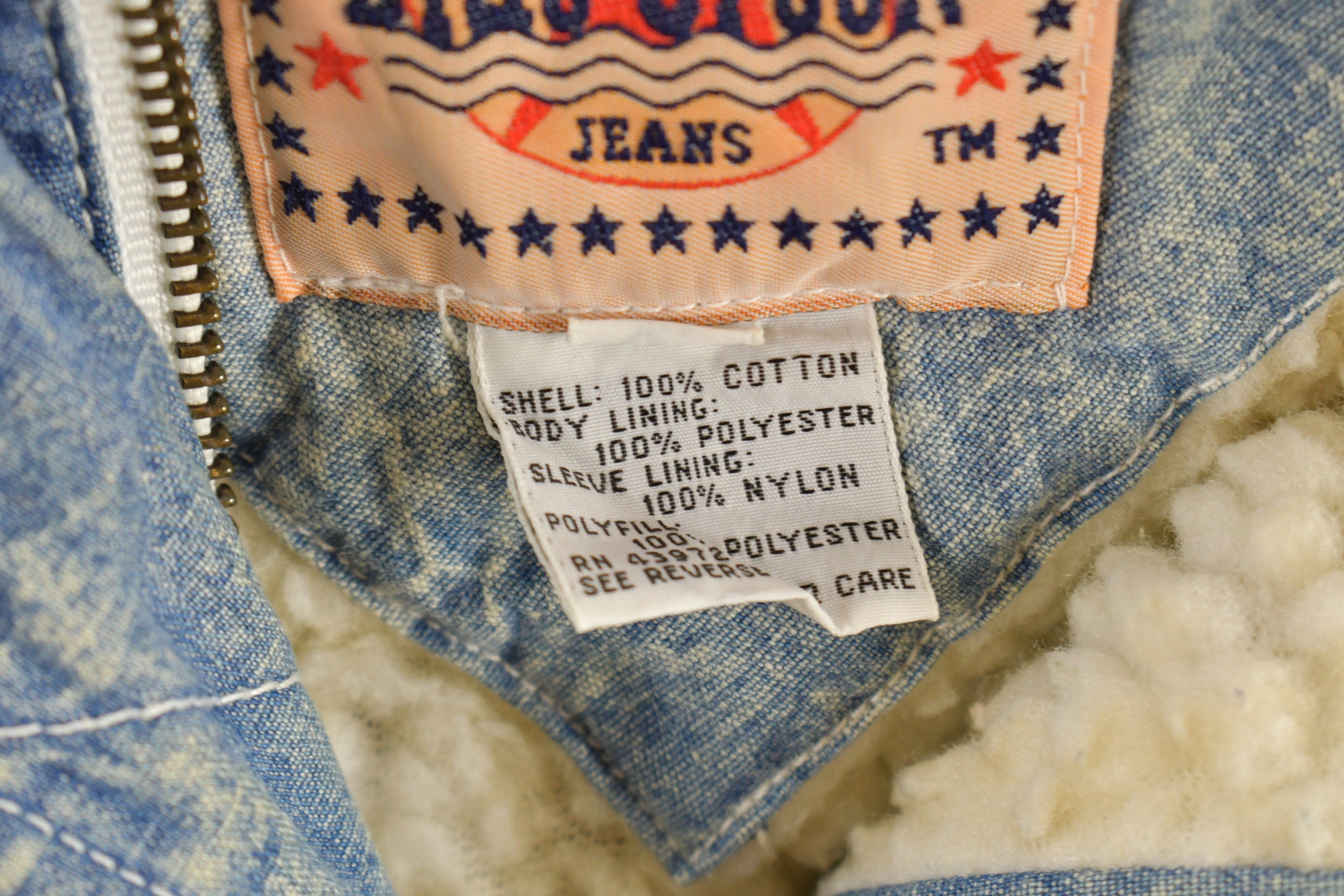 Vintage 1990s Blue Creek Denim Full Length Jean Jacket