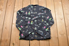 Vintage 1990s Keren Hart Paradise Doodles Button Up Shirt