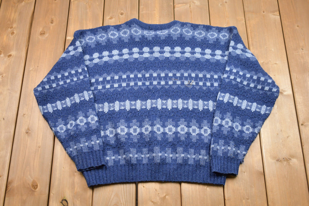 Vintage Scandia Knitted Striped Sweater