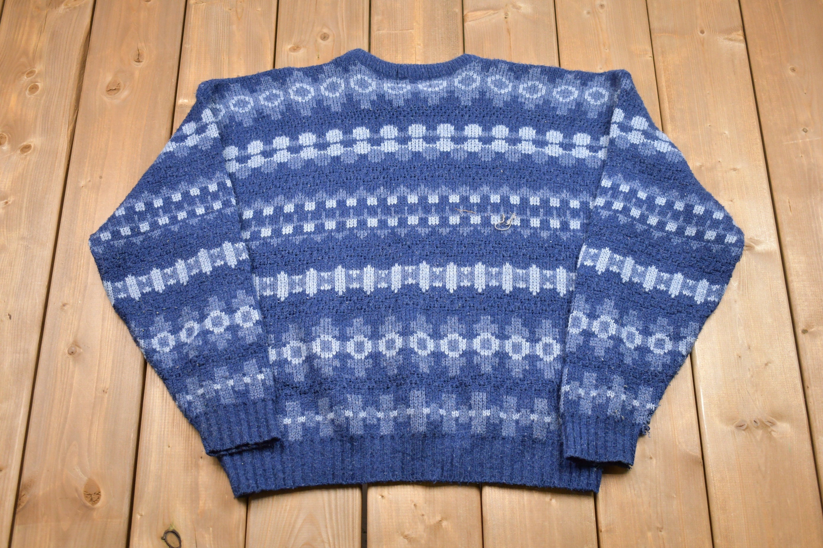 Vintage Scandia Knitted Striped Sweater