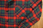 Vintage 1970s Pendleton Plaid Button Blazer Shirt