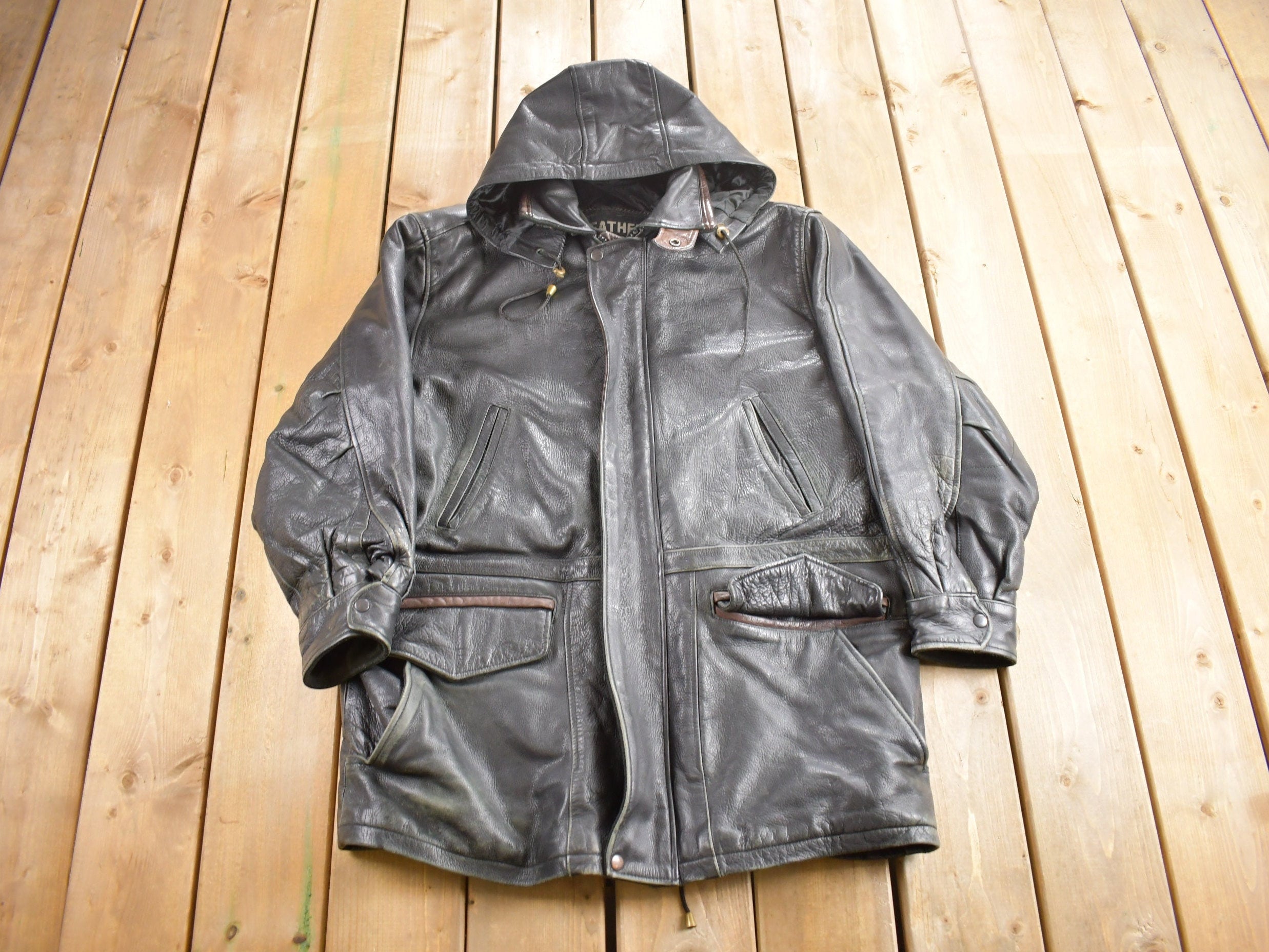 Vintage 1990s Leather Limited Heavy Weight Leather Jacket