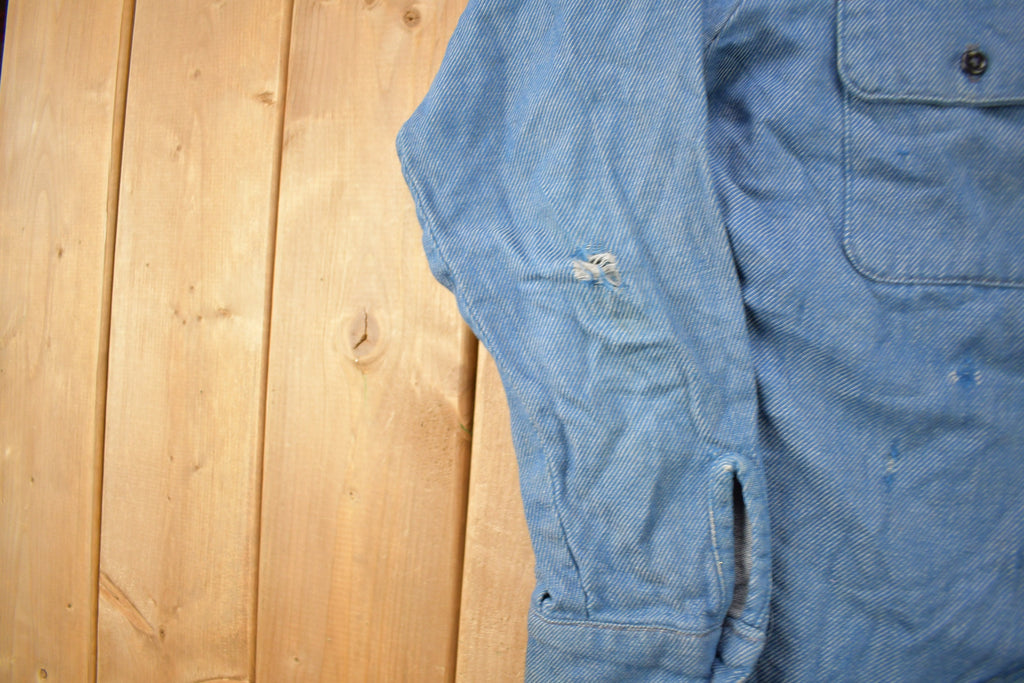 Vintage 1980s Five Brother Blank Button Up Shirt