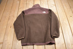 Vintage 1990s Brown The North Face Denali Fleece Girls Sweater