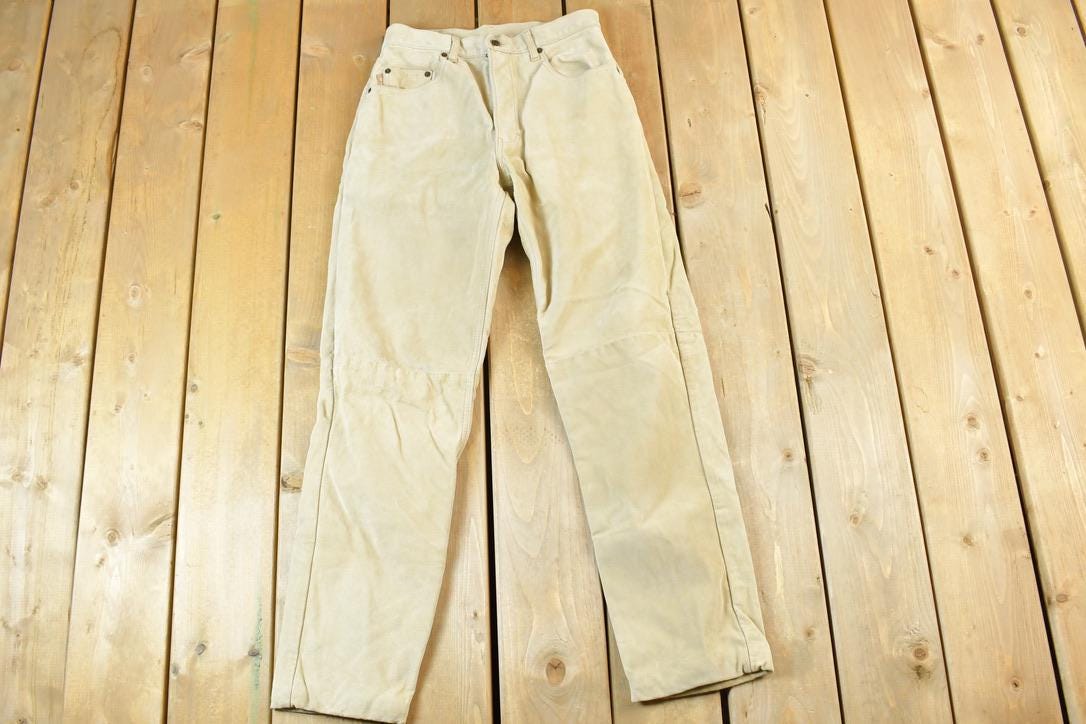 Vintage 1990s W2W Washable Suede Pants Size 26