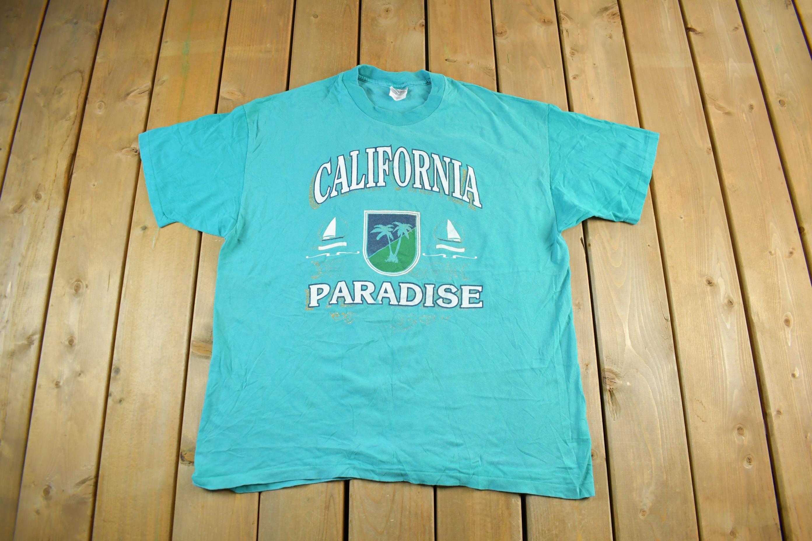 Vintage 1990s California Sailing Souvenir Travel T Shirt Men's 2XL