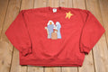 Vintage 1990s Embroidered Family Star Crewneck