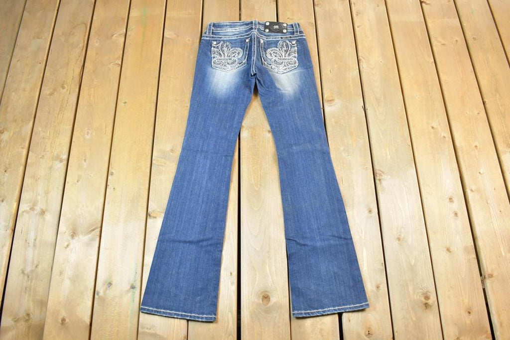 Vintage Y2K Miss Me Bedazzled Low Rise Jeans Size 26x31