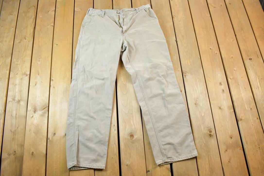 Vintage 1990s Carhartt Denim Work Pants Size 36 x 34