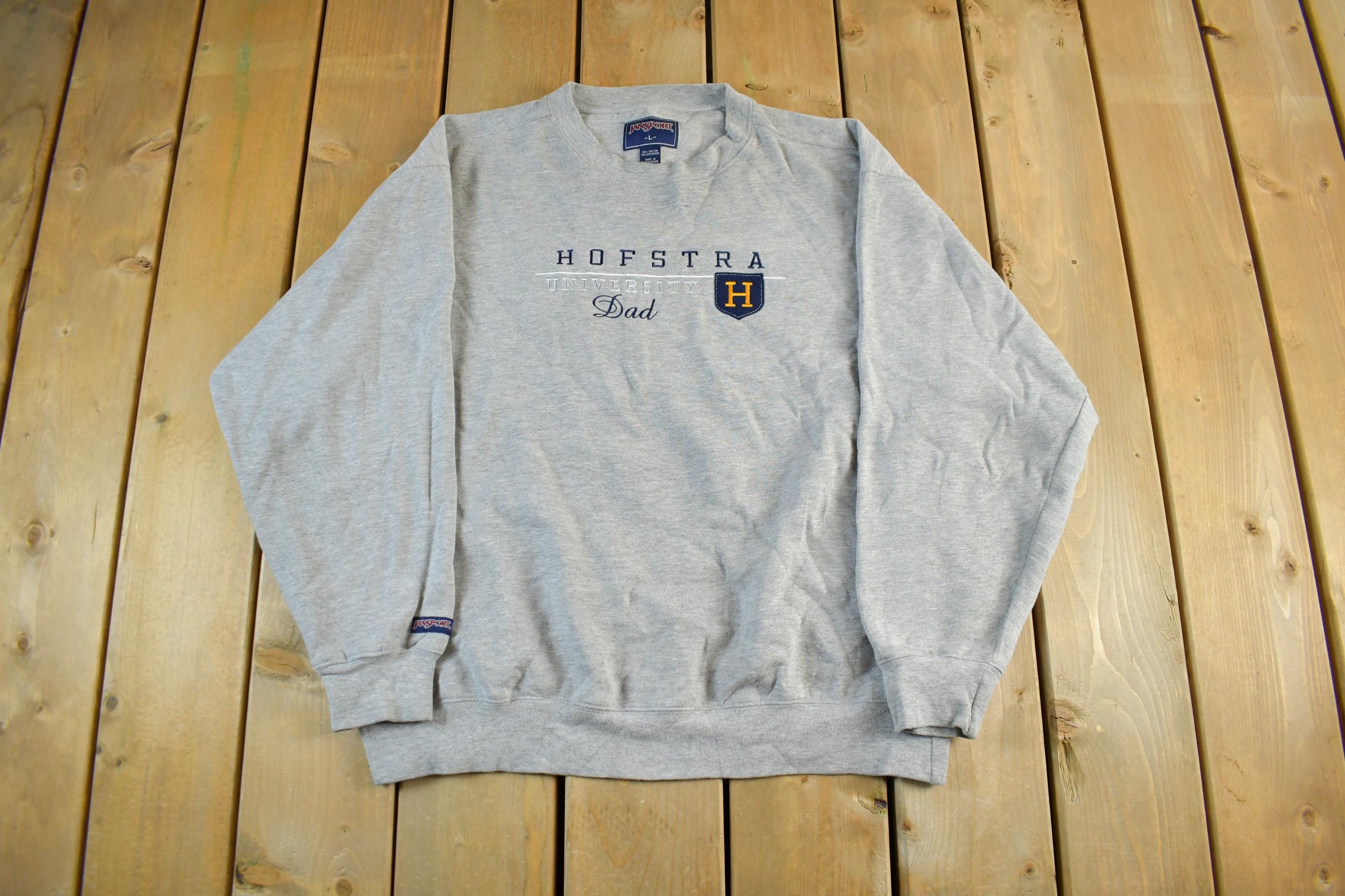 Vintage 1990s Hofstra University Dad Collegiate Crewneck Sweatshirt Men's Large