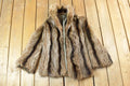 Vintage 1970s Full Length Racoon Fur Coat Made In USA